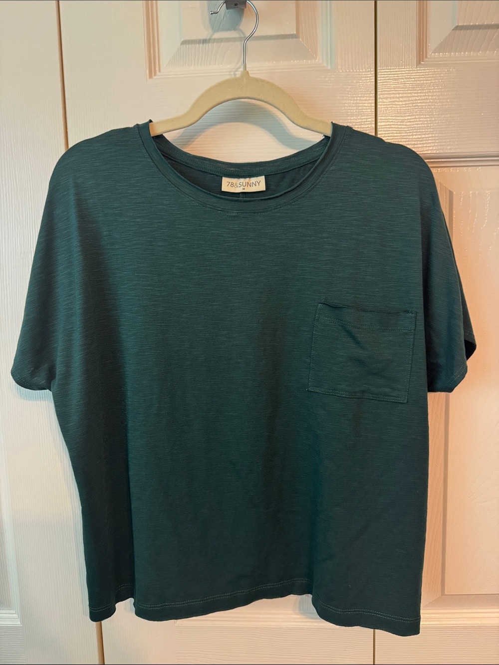 78&Sunny | Slub Pocket Tee, Hunter Green